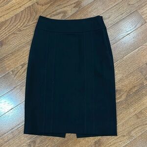 WHBM size 00 black pencil skirt